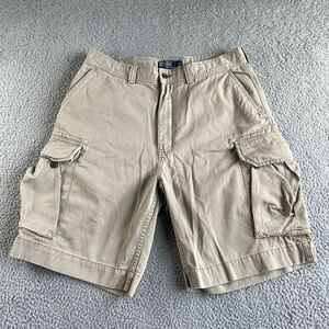 Polo Ralph‎ Lauren Shorts Mens 34 Beige Cargo Classic Outdoor Skater Hip Hop Y2K